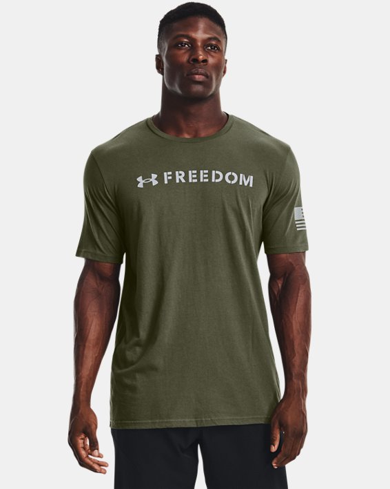 Men's UA Freedom Flag Bold T-Shirt, Green, pdpMainDesktop image number 1